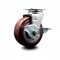 Service Caster 5 Inch Poly on Polyolefin Swivel Caster with Roller Bearing and Brake SCC SCC-20S520-PPUR-TLB - alternate 1